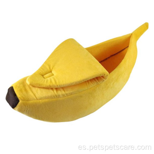 Pet Cat House Bed Forma de plátano Lindo